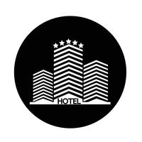 Icono de hotel vector