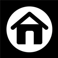 Real estate house icon vector