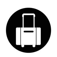 icono de símbolo de equipaje vector