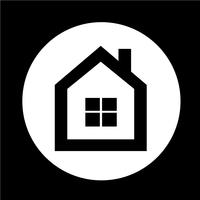 Real estate house icon vector