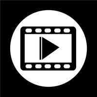 video film icon vector