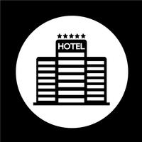Icono de hotel vector
