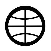 icono de baloncesto vector