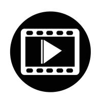 video film icon vector