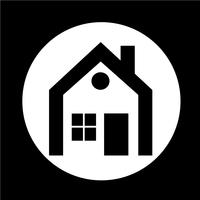 Real estate house icon vector