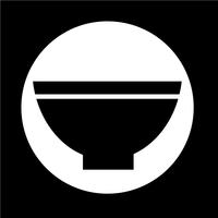 bowl icon vector