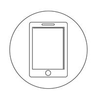 Mobile phone icon vector