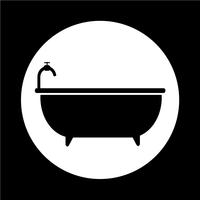 Bathtub icon vector