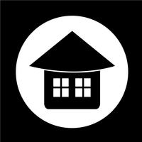 Real estate house icon vector