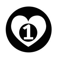 Love Heart icon vector