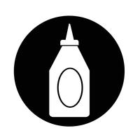 bottle ketchup icon vector