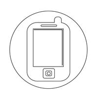 Mobile phone icon vector