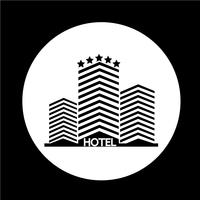 Icono de hotel vector