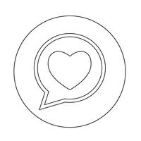 Heart icon vector