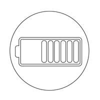 Battery symbol icon vector