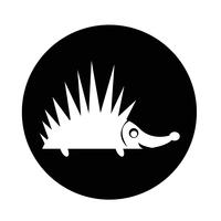 Hedgehog icon vector