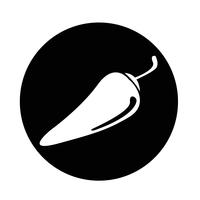 chilli pepper icon vector