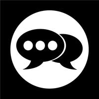 speech bubble icon vector