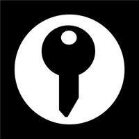 key icon vector