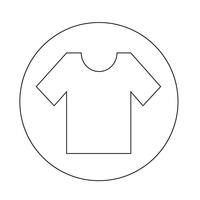 Icono de la camiseta vector
