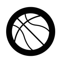 icono de baloncesto vector