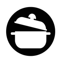 saucepan icon vector