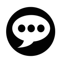 speech bubble icon vector