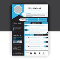 resume template vector