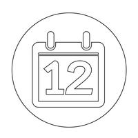 Sign of  Calendar icon vector