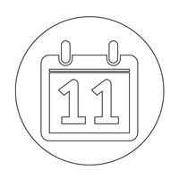 Sign of  Calendar icon vector