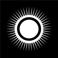 Sign of  sun icon vector