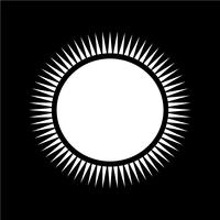 Icono de signo de sol vector