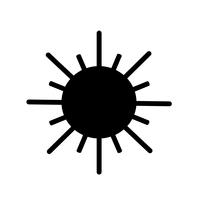 Sign of  sun icon vector