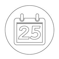 Sign of  Calendar icon vector