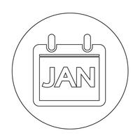 sign of  Calendar icon vector