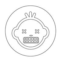 Baby Face Icon vector