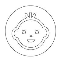 Baby Face Icon vector