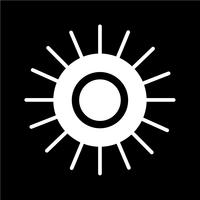 Sign of  Sun icon vector