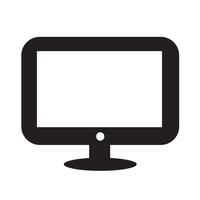 Desktop Computer Icon vector