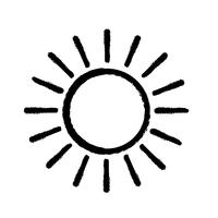 Sun iconsign of   vector