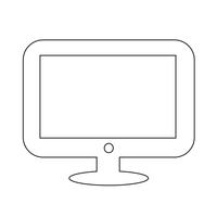 Desktop Computer Icon vector