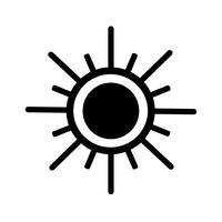 Sign of  sun icon vector