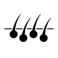 Sign of  hair icon  vector