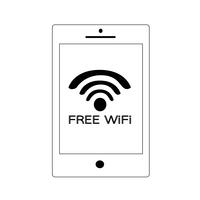 Sign of  wifi icon vector