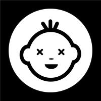 Baby Face Icon vector