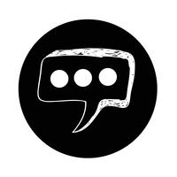 Speech Bubble icon vector