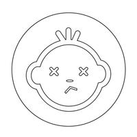 Baby Face Icon vector