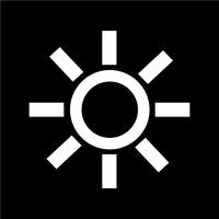 Sign of  sun icon vector