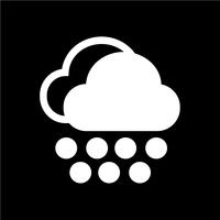 Cloud rain icon vector