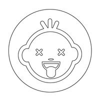 Baby Face Icon vector